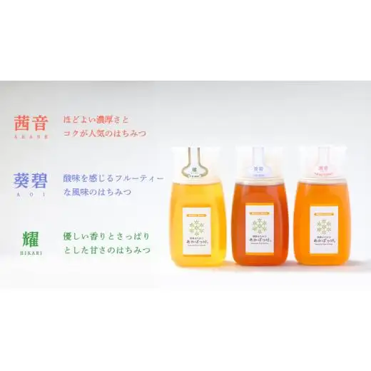 【 数量限定 】田舎はちみつ ボトル 3種 セット [ ピタッとボトル B3 280g ]（ 茨城県共通返礼品： 五霞町 ）