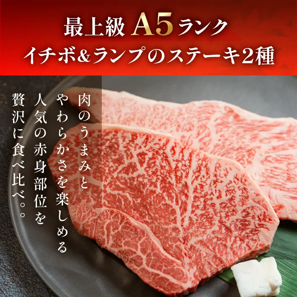 飛騨牛いちぼ・ランプステーキ 約260g(約130g×各1枚) 【11-1023】