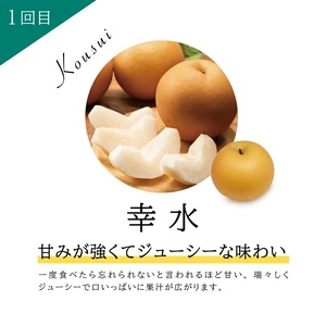 SE0488　【3回定期便】美味しい3種の刈屋梨2026 (幸水梨、豊水梨、あきづき梨または南水梨)