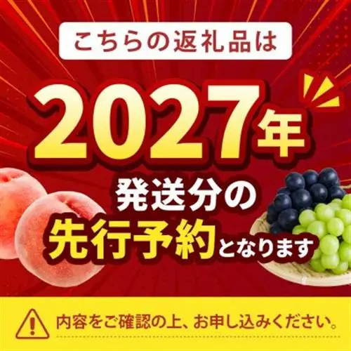 2027年発送先行受付【大切な方に選ばれる贈り物】最高糖度25度比類なき絶対糖度シャトーネクタリン【配送不可地域：離島・北海道・沖縄県・中国・四国・九州】【1468766】