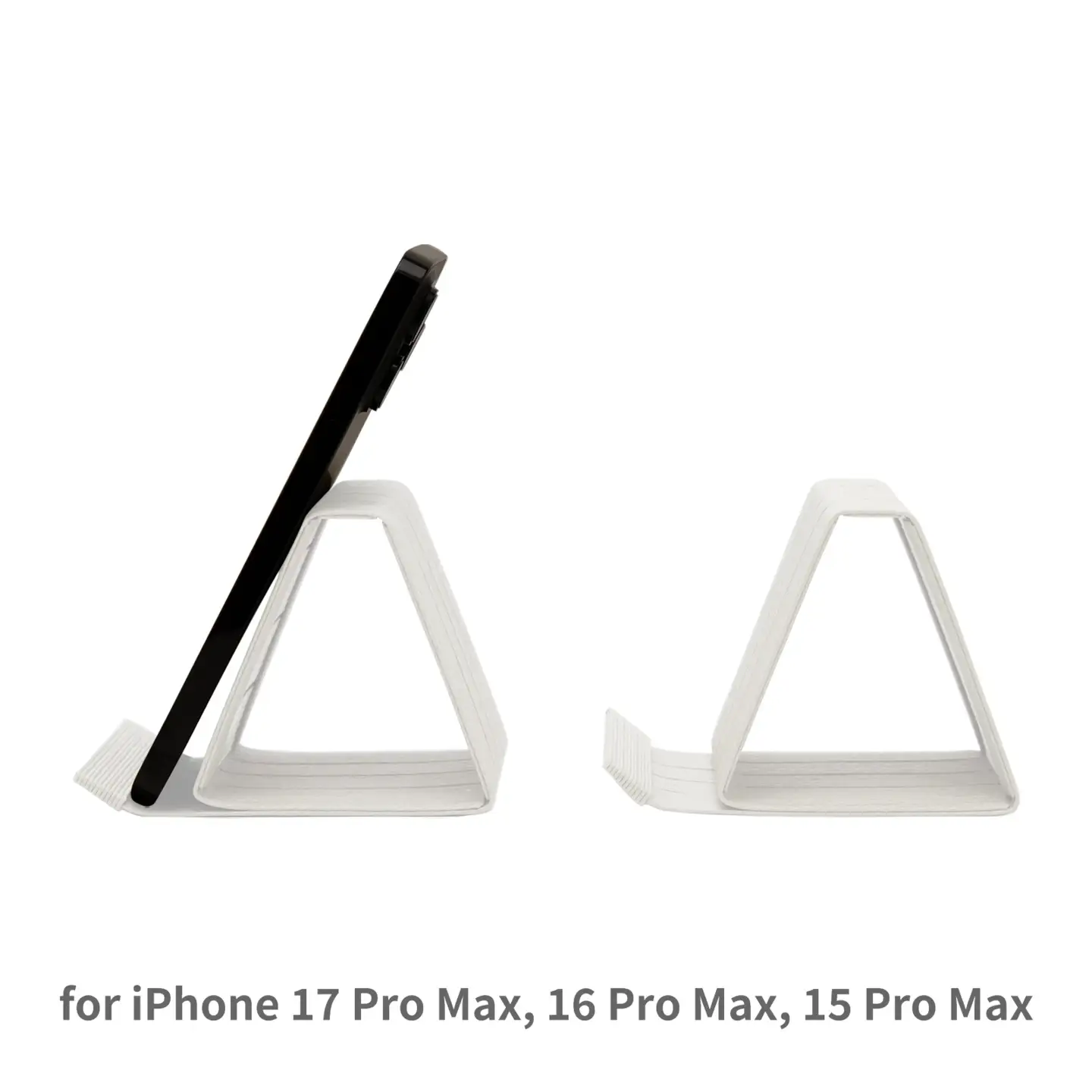 和紙のスマホスタンド iPhone 17 Pro Max 対応 ホワイト 岩手県奥州市産 バンドシー Bandc for iPhone 17 Pro Max, 16 Pro Max, 15 Pro Max, 15 Plus, 14 Pro Max, 14 Plus, 13 Pro Max, 12 Pro Max, 11 Pro Max, 11, XS Max, XR [AR177]
