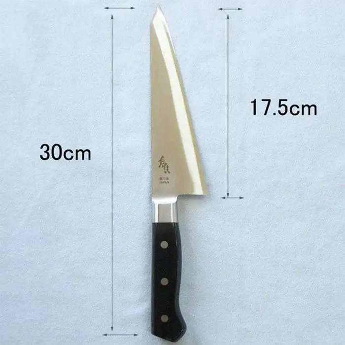 ナガオ 魚さばき包丁 大 刃渡り175mm モリブデンバナジウム鋼 片刃 右手用