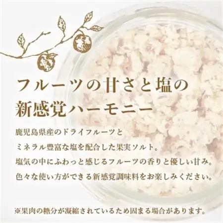 ドライフルーツソルト (とまと・たんかん・キウイなど)4種セット 果実塩  A8-50_果物・フルーツ りんご  リンゴ 林檎  果物・フルーツ みかん  ミカン 蜜柑  惣菜・加工品 乾物    惣菜・加工品     調味料 塩  しお  果物・フルーツ キウイ  きうい  果物・フルーツ  ドライフルーツ   野菜  トマト _【配送不可地域：離島】【1167927】
