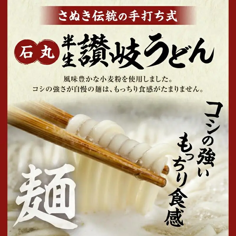 石丸半生讃岐うどん（2人前つゆつき）