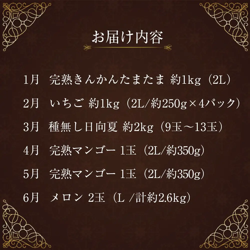 南国宮崎 プレミアムフルーツ定期便 Vol.2 12か月 送料無料 G47-2608