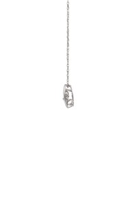 ダンシングストーンダイヤペンダント(ネックレス)10金ホワイトゴールド・0.05ct［D10-0020］