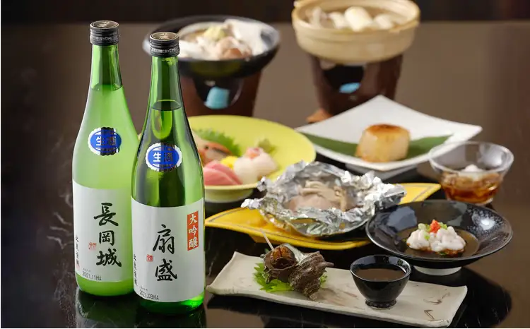 大吟醸扇盛720ml&長岡城720ml　120P4005【 筒井商店】