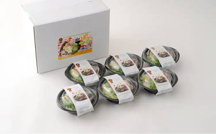 きりたんぽ鍋チンｄｅぽん(6コ入り) 【配送指定不可】　【105P1513】【白沢通園センター】