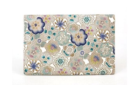 【文庫屋大関】パーソナルホルダー　春らんまん＜瑠璃＞【皮革工芸品】 民芸品 雑貨 花柄デザイン 花柄 