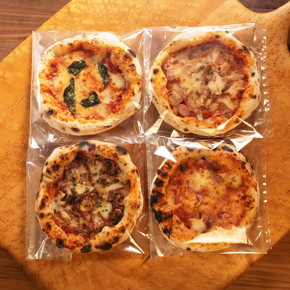 やきたて冷凍ピザ 4枚セット マルゲリータ 肉 バラ マッシュルーム nu-pzxxx4