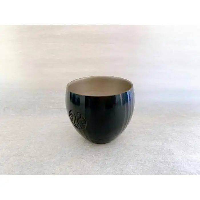 鎌倉彫　倶利カップ　黒