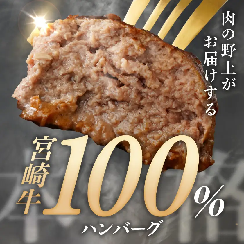 宮崎牛100%ハンバーグ150g×8個〔MJ-2620〕_(都城市) 都城産宮崎牛 宮崎牛100%使用 ハンバーグ 150g×8個 バーガーに 分厚い 肉肉しい ジュワッ ジューシー