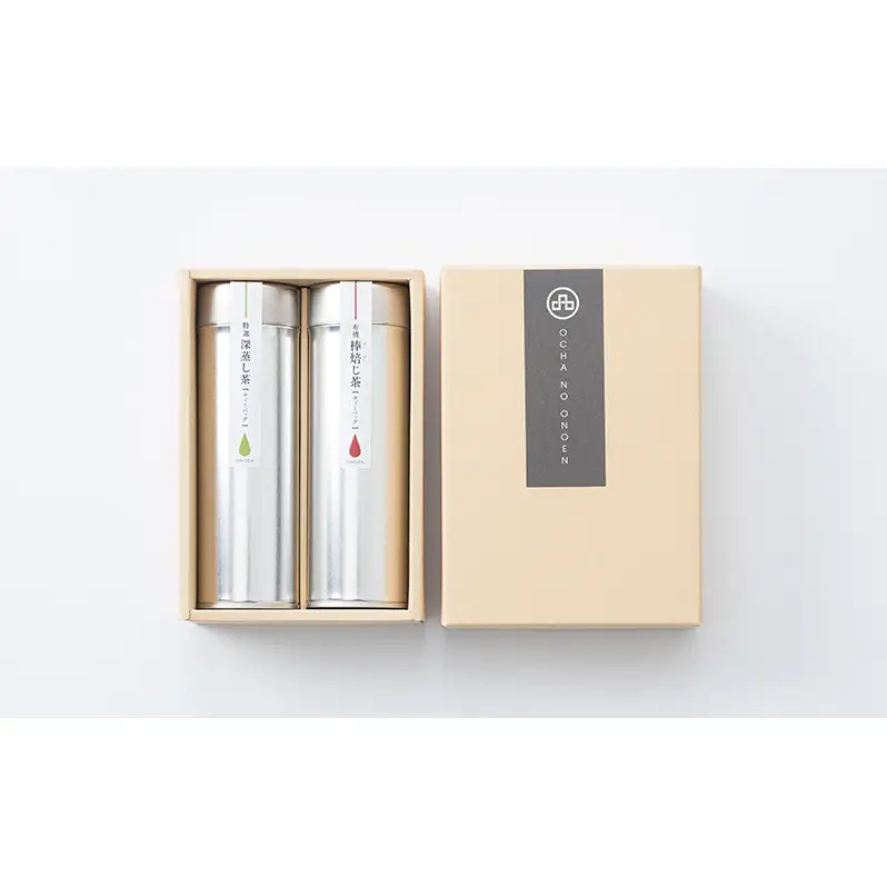 厳選ティーバッグ2本缶(深蒸し茶/棒ほうじ茶） 日本茶専門店厳選 お茶 日本茶 芳ばしい香り まろやかな旨味 ほのかな甘み 
