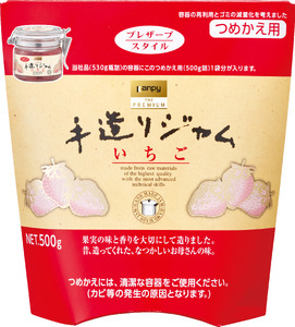 ジャム カンピー ザ・プレミアム　手造りジャム詰替え用500g いちご3 ブルーベリー3 計6個セット ジャム