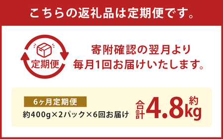 【定期便6回】A4-A5等級 くまもと黒毛和牛 肩ローススライス すき焼き・しゃぶしゃぶ 合計約4.8kg