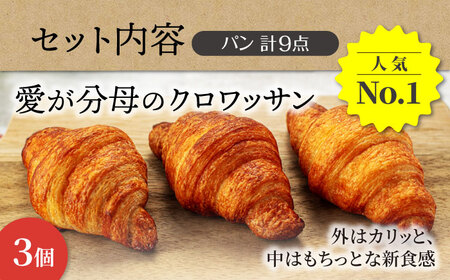 【3回定期便】ウルトラもちもち米粉パン セット9個×3=総計27個【米粉パン専門店・cafeまごころ米て】国産 食パン 惣菜パン 菓子パン [MDH010]