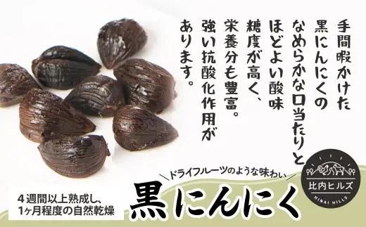 60P5708 比内ヒルズ熟成黒にんにく100g×3袋【比内ヒルズ】