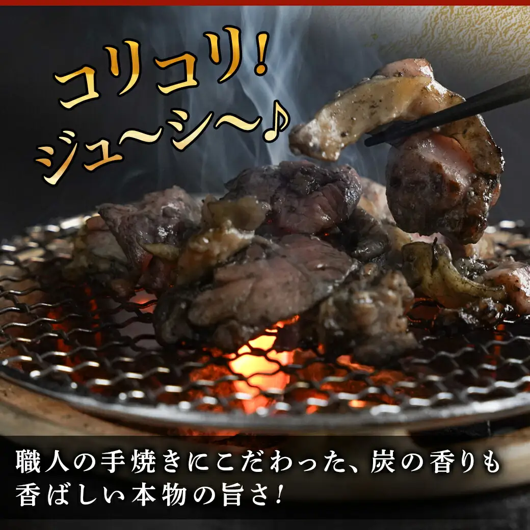 「宮崎山地鶏 」炭火焼 100g×5袋〔MJ-7809〕_(都城市) 地鶏 成熟 歯ごたえ やみつき 瞬間冷凍