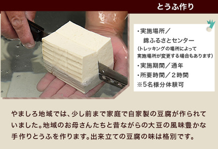 とうふ作り＆沢トレッキング体験 BUCH002 体験