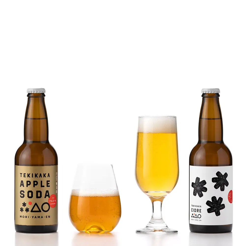 摘果りんごのシードルとノンアルセット テキカカシードル ＆ アップルソーダ 各330ml×3本 計6本 お酒 青森 弘前 林檎 リンゴ