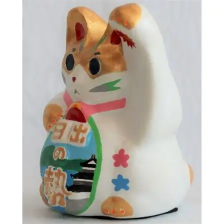 開運!招き猫ひーにゃん(別部湾1)左手ver AN17_猫雑貨 置物 猫グッズ ハンドメイド  開運  猫  まねき猫  招福  インテリア  お土産  ネコ_【1481631】