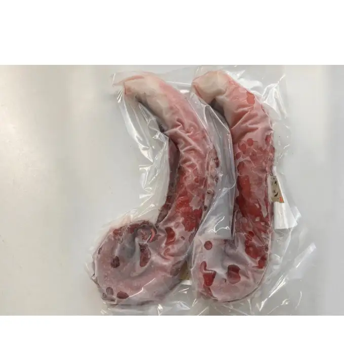 オホーツク枝幸 浜茹でボイル たこ足 2本 計1.4kg 冷凍 極太［山上佐藤水産］1本600～800g【 たこ タコ 脚 海鮮 魚貝類 北海道 オホーツク 枝幸 】