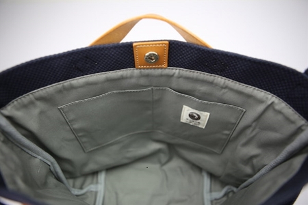 御影屋 松右衛門帆 コンビショルダー navy【ファッション バッグ 兵庫県 高砂市】