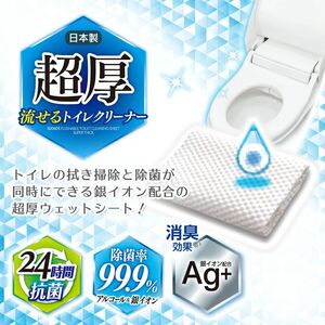 GN超厚流せるトイレクリーナー大判(12枚×2パック)×20袋