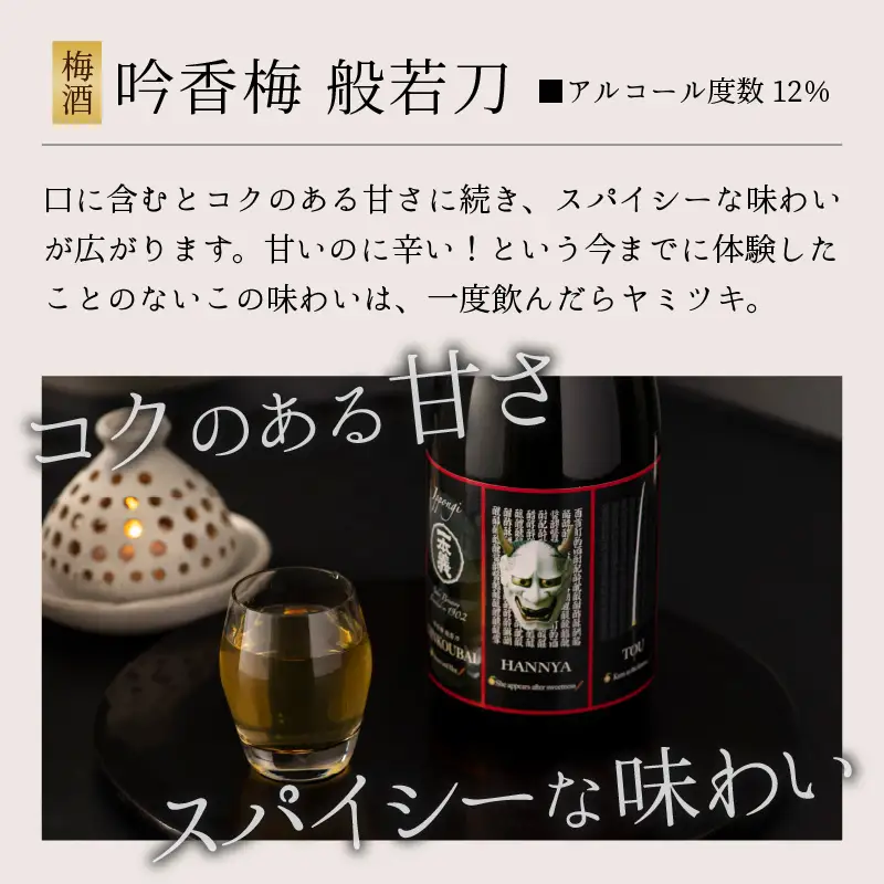 梅酒 一本義 般若刀 スパイシー 720ml×2本 [A-008038]