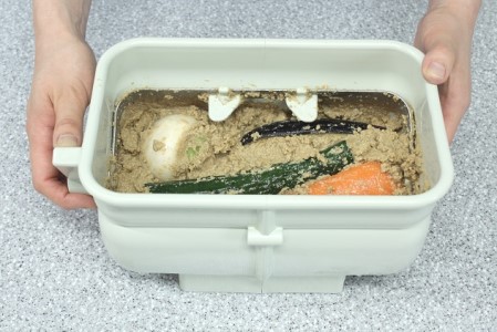 ハンドルかき混ぜ式ぬか漬け器「ぬか楽アルファ」 雑貨 日用品 