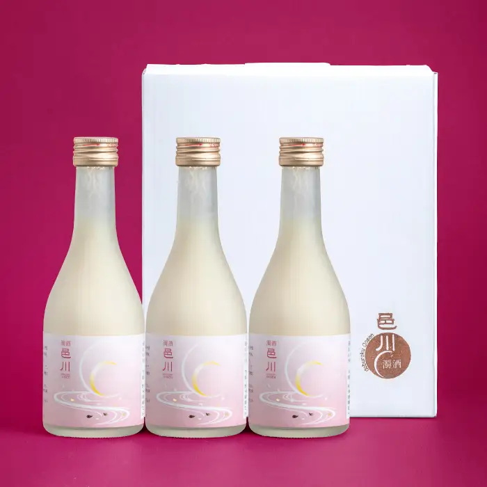 濁酒邑川 SAKURAラベル 300ml×3本セット【濁酒 お酒 醸造酒 もろみ酒 濁り酒 甘口 クリーミー 濁酒特区 自家生産 自家栽培】