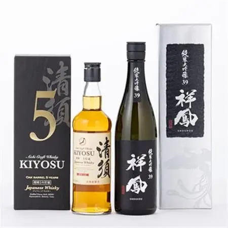 愛知クラフトウイスキー・純米大吟醸祥鳳セット(各1本)_酒・アルコール ウイスキー    酒・アルコール 純米大吟醸 日本酒 sake サケ_【1139976】