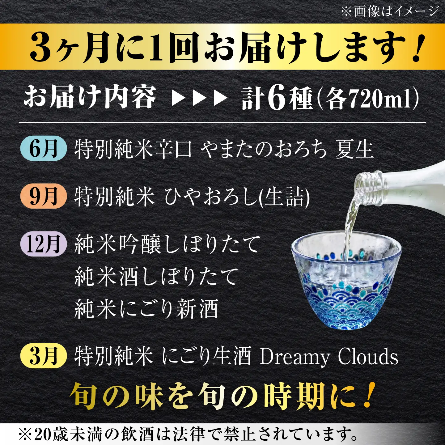 【ふるなびWEEK対象】日本酒 定期便 全4回 | 李白 人気酒蔵 日本酒飲み比べ[ALDF011] 生酒