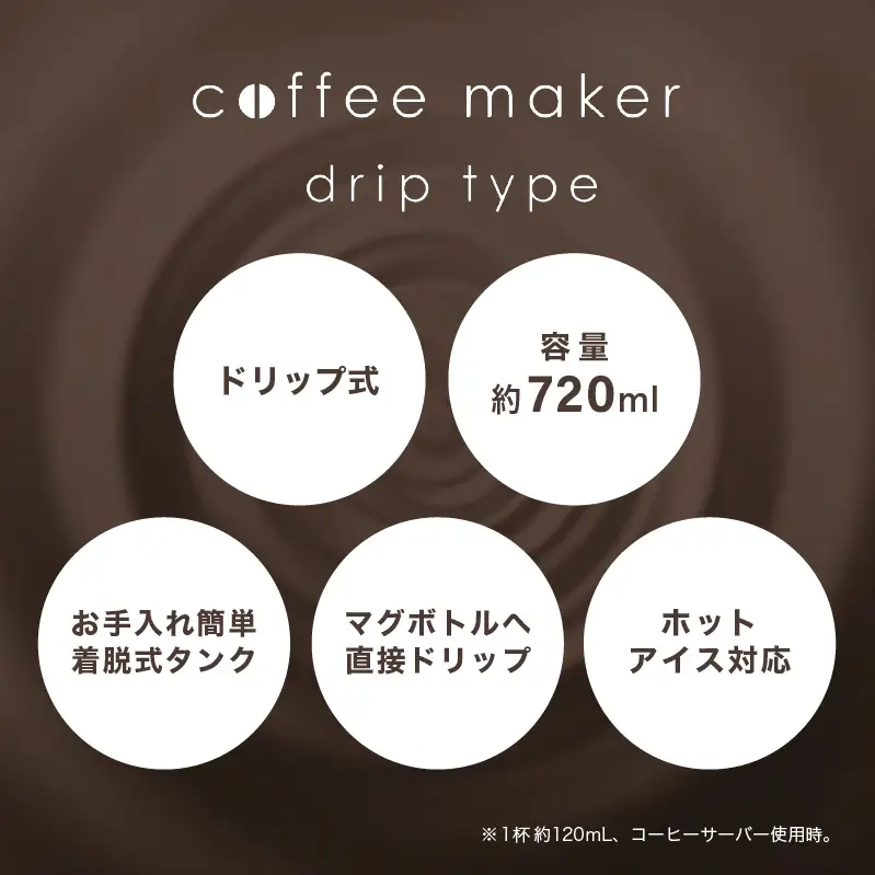 コーヒーメーカー CMS-0800-B ブラック ドリップ式コーヒー