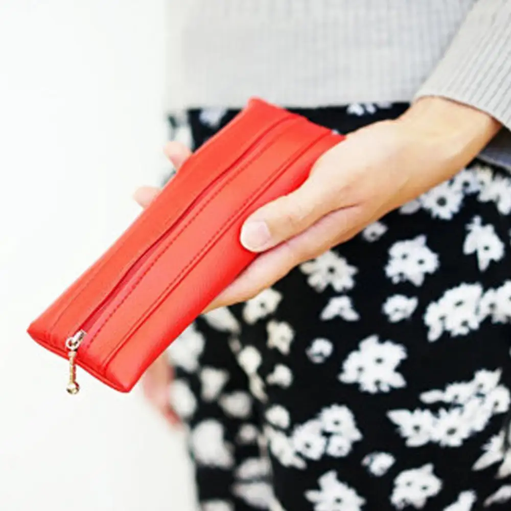 PVCレザーペンケース「FULAPE」（ホワイト） No.218-01