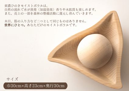 【2607-2565】※「7N プロダクト」TONO HINOKI モイストボウル｜自然な加湿効果／潤いを愛でる。木々の温もりがここにある。