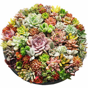 多肉植物の寄せ植え 9号鉢 _FC01