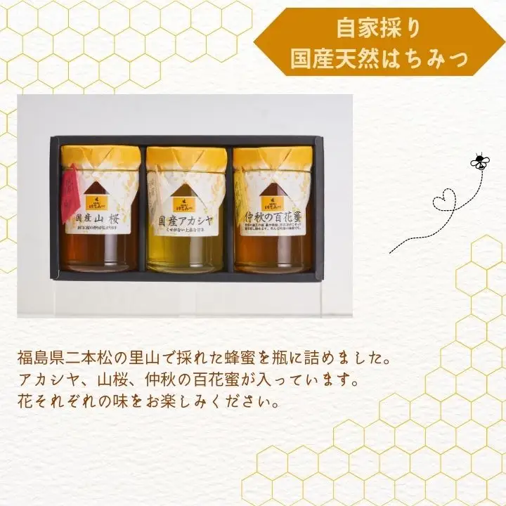 国産天然はちみつ 3本セット(220g×3) | ハチミツ 蜂蜜【株式会社渡辺養蜂場】