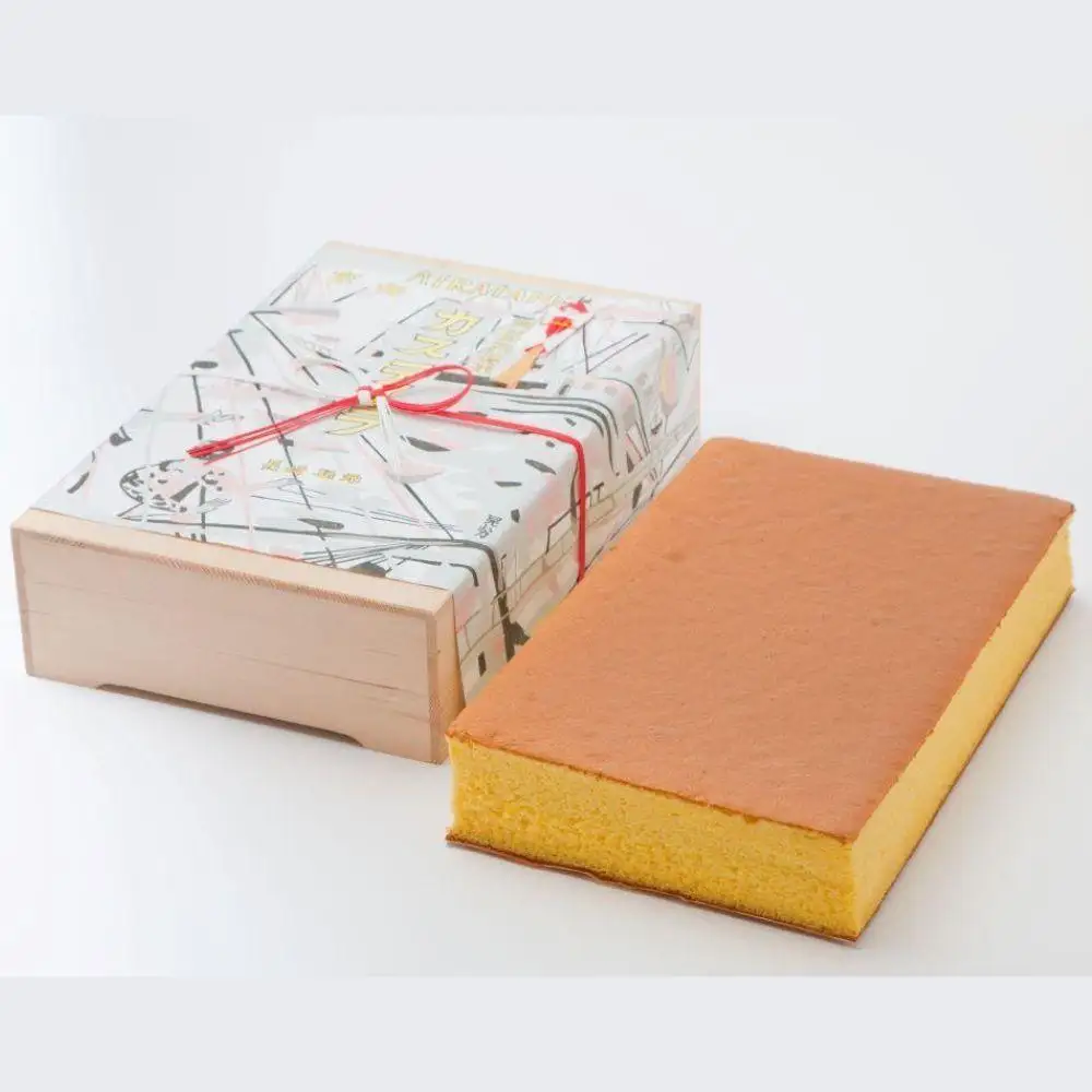 【越後家多齢堂】 カステイラ木箱入 22×36cm