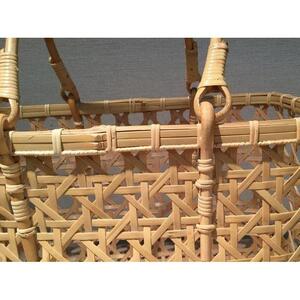 竹八つ目買い物かご大　２４ｃｍ×４０ｃｍ×２７ｃｍ　※受注生産につき、発送までに最大2ヶ月程かかる場合あり ｜ 竹工芸 伝統工芸品 日用品 雑貨 栃木県 大田原市
