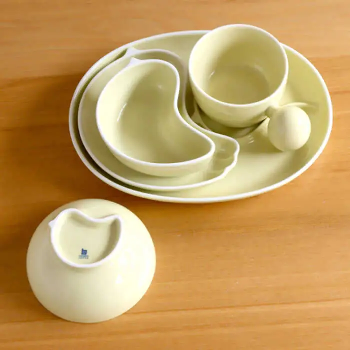 【白山陶器】【PiPi】お子様用食器 イエロー 5点セット【波佐見焼】[TA197]