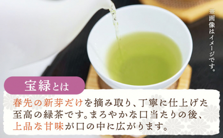 【全12回定期便】「口あたりまろやか」さざの 有機栽培茶 宝緑 (100g×3本/回)【宝緑園】[QAH021]