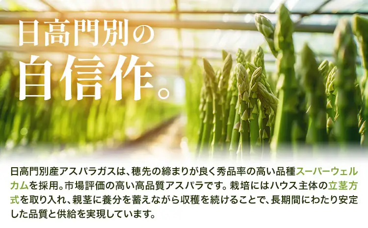 【秀品】アスパラガス L サイズ 2kg (500g×4) アスパラ 北海道
