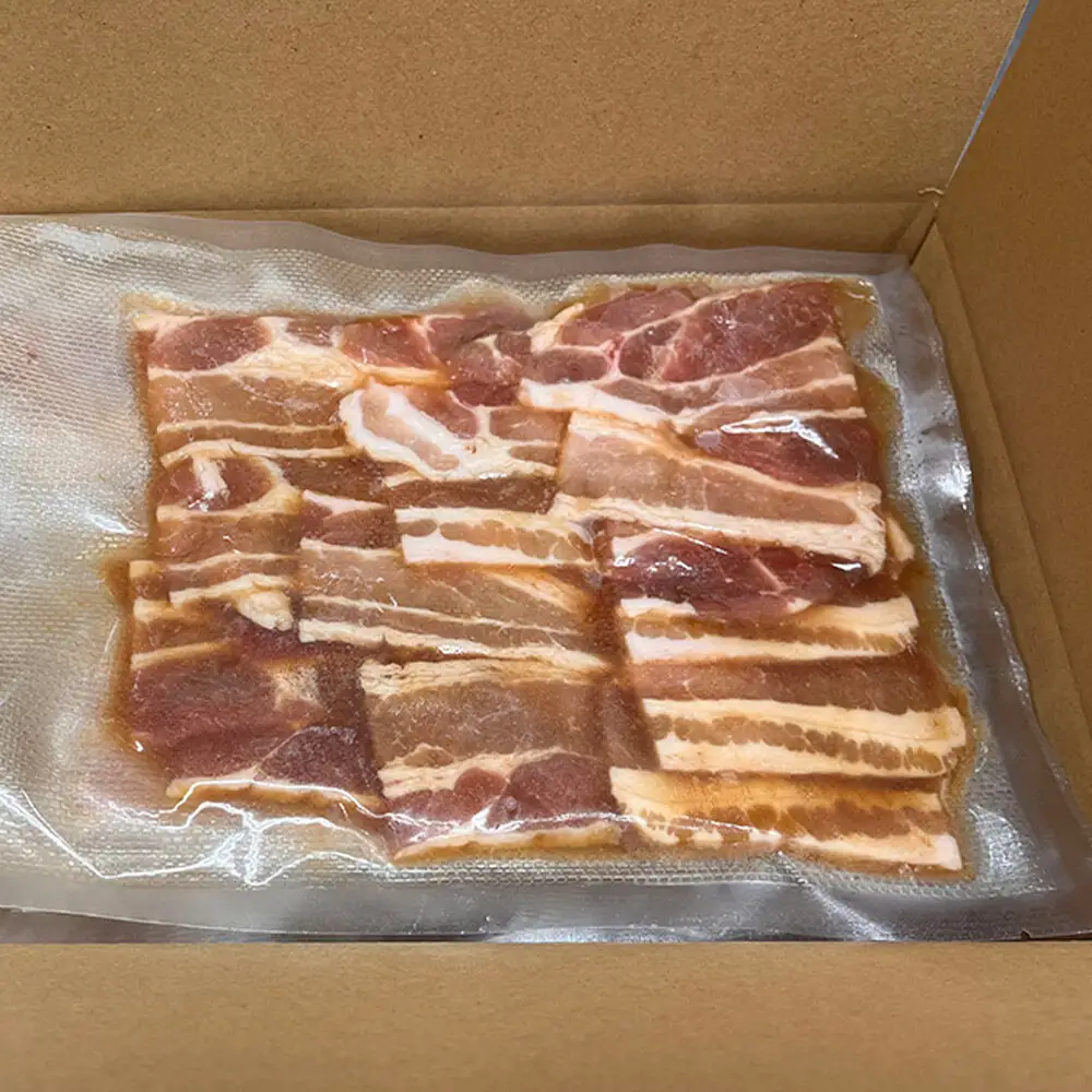 【つがる豚】豚バラの「もつけダレ」つけこみ 250g×3パック