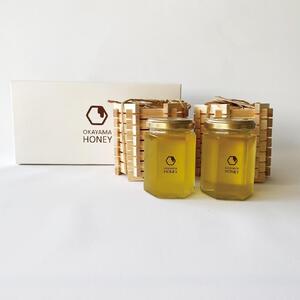 はちみつ おかやまハニー（180g×2個）木枠入り｜ はちみつ