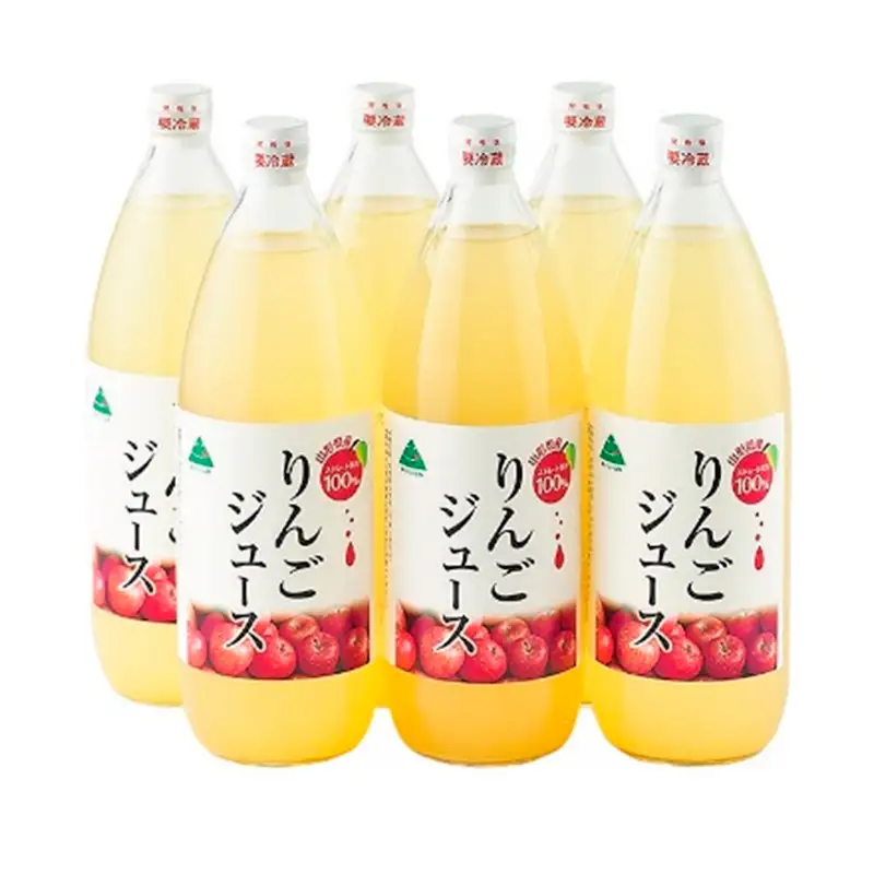 JA女性部手作り「100％りんごジュース」1L×6本 FZ26-828
