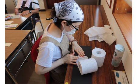 【全4回】ダブルトイレットペーパー定期便「WC」【障がい者支援の返礼品】（100個×計4回を3カ月に1回お届け） 雑貨 日用品 