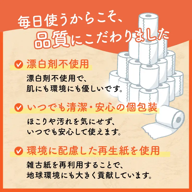 トイレットペーパーダブル50個【障がい者支援の返礼品】 雑貨 日用品 生活支援 サポート 