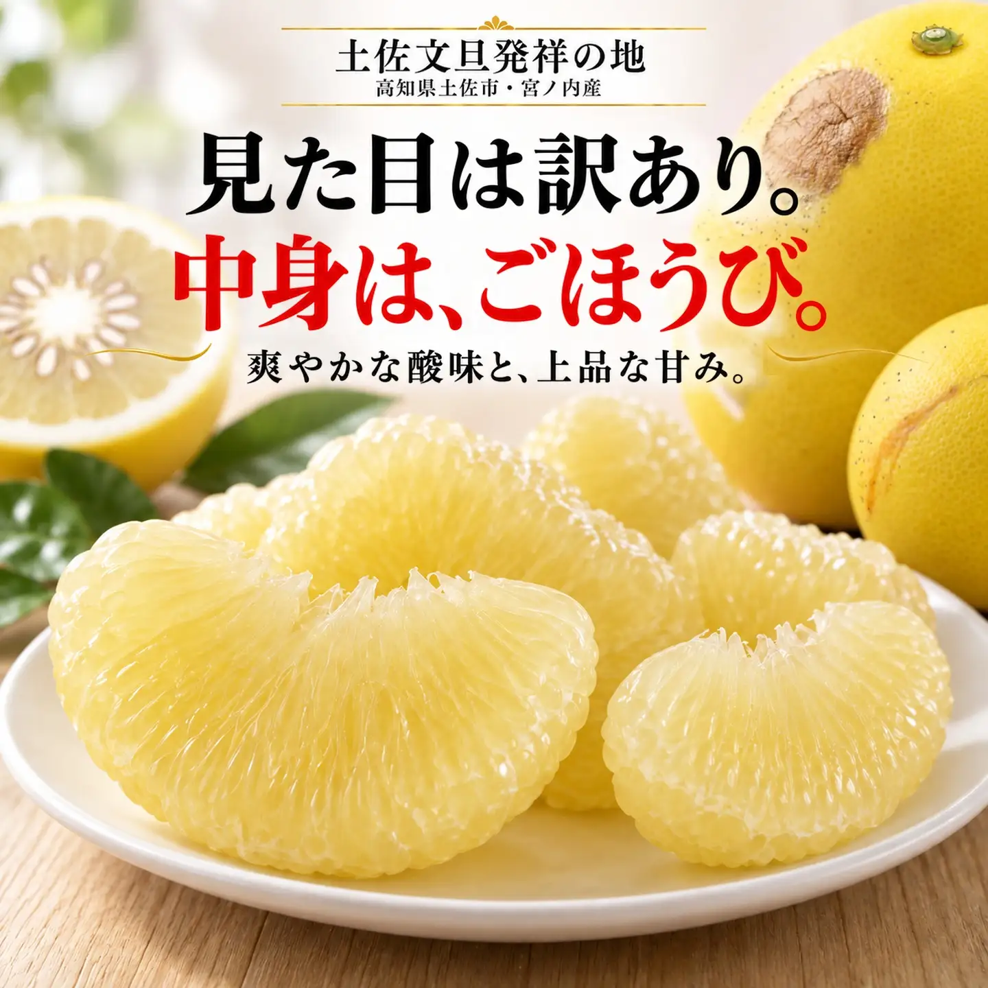土佐文旦 訳あり 3kg 家庭用 サイズおまかせ M-4L 先行予約 文旦 [BQAC022]