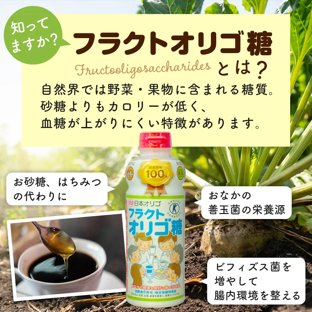 日本オリゴのフラクトオリゴ糖(トクホ)700g×4本